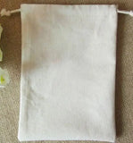 20PCS Cotton Canvas Gift Bags Drawstring Pouches Party Gift Packages