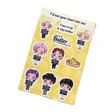 20PCS Waterproof Cartoon Anime Vinyl Stickers Book Decoration
