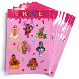 20PCS Waterproof Cartoon Anime Vinyl Stickers Book Decoration