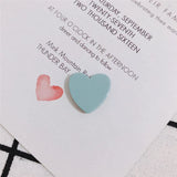 20PCS Colorful Acrylic Heart Patch for DIY Hairpin Earrings