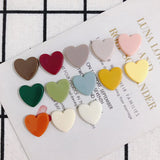 20PCS Colorful Acrylic Heart Patch for DIY Hairpin Earrings