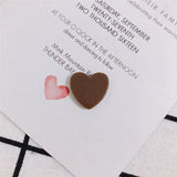 20PCS Colorful Acrylic Heart Patch for DIY Hairpin Earrings