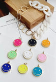 20PCS Smiling Face Pendant Charms Jewelry Findings Necklace Accessory