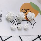 20PCS Rose Colorful Flat Back Patch Pendant DIY Wedding Shoe Decoration