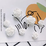 20PCS Rose Colorful Flat Back Patch Pendant DIY Wedding Shoe Decoration