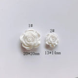 20PCS Rose Colorful Flat Back Patch Pendant DIY Wedding Shoe Decoration