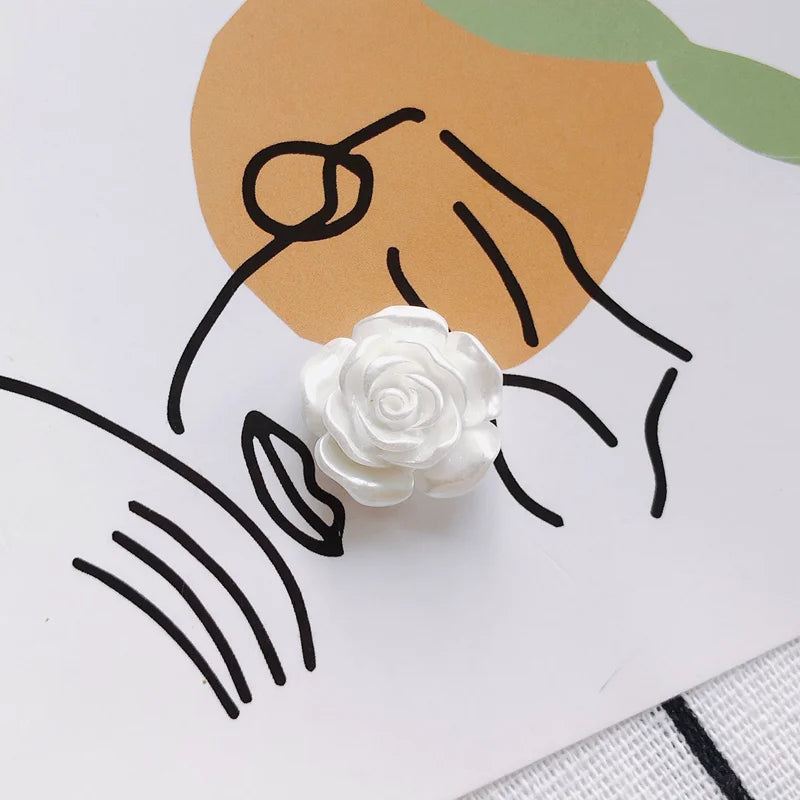 20PCS Rose Colorful Flat Back Patch Pendant DIY Wedding Shoe Decoration