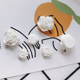 20PCS Rose Colorful Flat Back Patch Pendant DIY Wedding Shoe Decoration