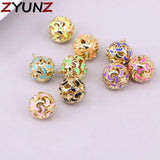 20PCS Enamel Ball Star Moon Necklace Pendant For Women Jewelry Making Charms