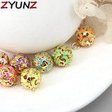 20PCS Enamel Ball Star Moon Necklace Pendant For Women Jewelry Making Charms