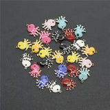 20PCS Enamelled Octopus Charms for Jewelry Making