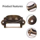 20PCS Antique Bronze Drawer Label Pull Cabinet Handle