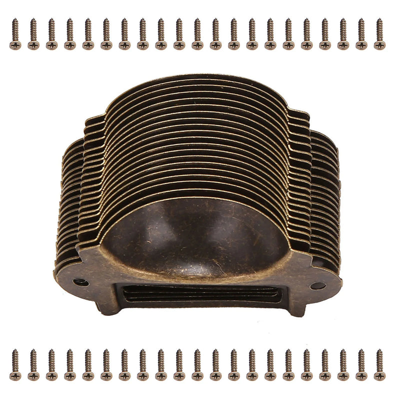 20PCS Antique Bronze Drawer Label Pull Cabinet Handle