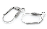 20PCS 316L Stainless Steel Earring Hooks Leverback Earwire Findings