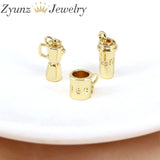 20PCS 3D Coffee Cup Metal Charms for Jewelry Making