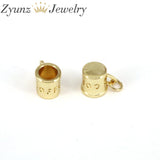 20PCS 3D Coffee Cup Metal Charms for Jewelry Making
