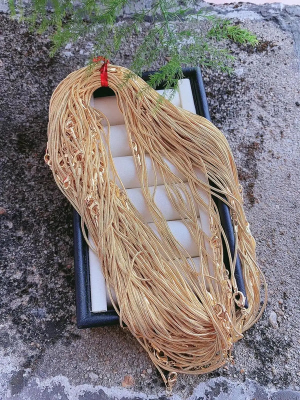 20PCS 45cm Snake Beaded Chain Necklace Women Jewelry Making