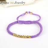 Copper Beads Rope Thread String Bracelets Women Men Jewelry