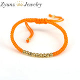 Copper Beads Rope Thread String Bracelets Women Men Jewelry