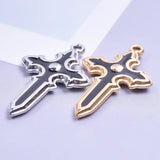 20PCS Gothic Enamel Cross Charms for Necklace Making