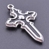 20PCS Gothic Enamel Cross Charms for Necklace Making