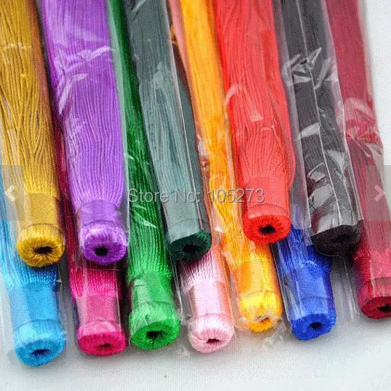 20PCS Large Silk Tassels Satin Bohemian Tassel Supplies 11x120mm