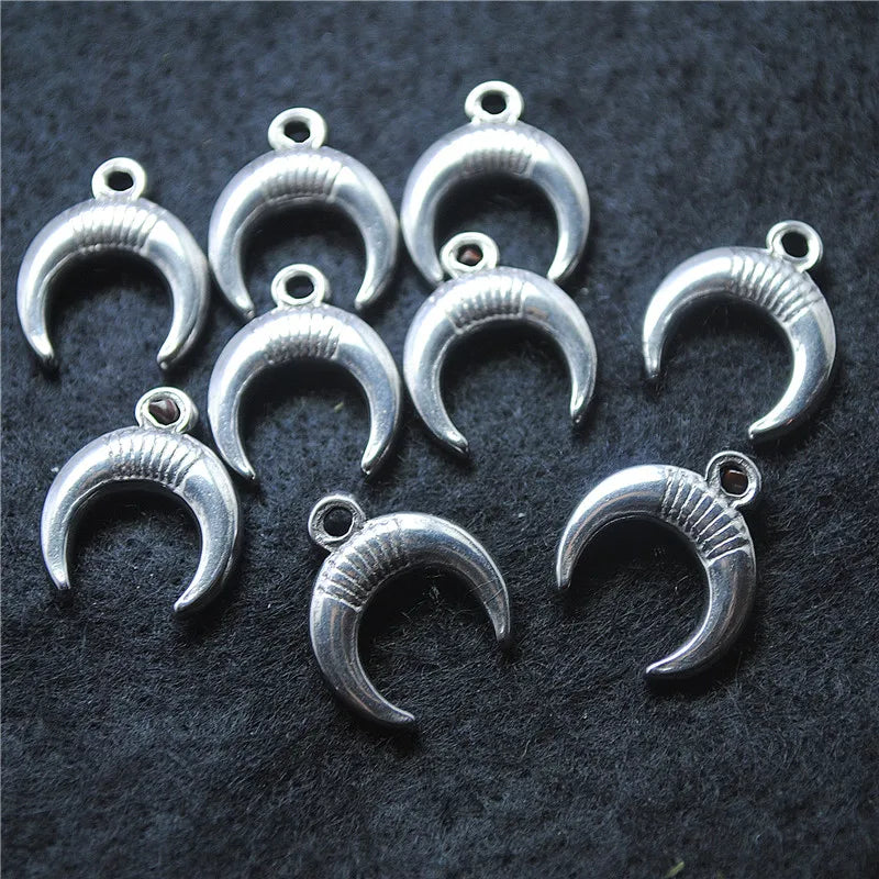20PCS Hot 304 Stainless Steel Pendants 15X11MM for Bracelet Making DIY