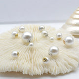 20PCS Round Shape Pearl Earring Backs 8-14mm - Jewelry Making Accessories