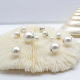 20PCS Round Shape Pearl Earring Backs 8-14mm - Jewelry Making Accessories