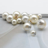 20PCS Round Shape Pearl Earring Backs 8-14mm - Jewelry Making Accessories