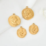 20PCs Elizabeth Charms Pendant for DIY Necklace Copper Plated