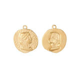 20PCs Elizabeth Charms Pendant for DIY Necklace Copper Plated