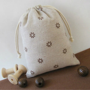 20PCS Linen Drawstring Bag Jewelry Makeup Pouch Wedding Party Gift Packaging