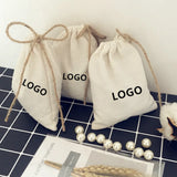 20PCS Linen Jute Bag Jewelry Pouch Gift Storage Drawstring Bags