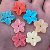 20PCS DIY Flower Shape Beads 20MM Mix Colors Clay Material