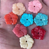 20PCS DIY Flower Shape Beads 20MM Mix Colors Clay Material