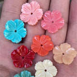 20PCS DIY Flower Shape Beads 20MM Mix Colors Clay Material