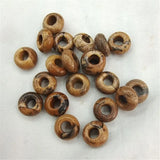 20PCS Loose Gemstone Beads Big Hole for Women's Bracelets 4X10MM Inner Hole 5MM