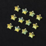 20PCS Crystal Glass Star Pendants for DIY Jewelry Making