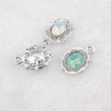20PCS Ellipse Alloy Charms For Bracelet Necklace Pendant