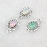 20PCS Ellipse Alloy Charms For Bracelet Necklace Pendant