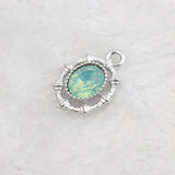 20PCS Ellipse Alloy Charms For Bracelet Necklace Pendant