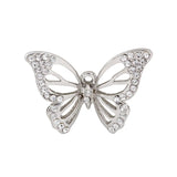 20PCS/Lot Golden Crystal Alloy Butterfly Dangle Charms Pendant 29*21mm