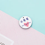 20PCS Duck Heart Acrylic Charms Keychain DIY Jewelry Making
