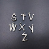 20PCS Vintage Stainless Steel Letter Charm Pendant DIY Jewelry Making