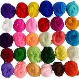 20PCS Multicolor Nylon Stocking Flowers Material for DIY Flower Crafts