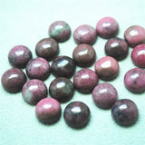 20PCS Rhodonite Stone Cabochons 10MM Round Shape Beads DIY Jewelry Findings