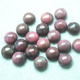 20PCS Rhodonite Stone Cabochons 10MM Round Shape Beads DIY Jewelry Findings