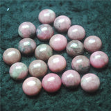 20PCS Rhodonite Stone Cabochons 10MM Round Shape Beads DIY Jewelry Findings