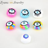 20PCS Evil Eye Resin Spacer Beads Jewelry Making DIY Accessories
